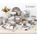 EMBOSSED WORDS ODER LOGO LOVELY BUNTE STONEWARE BECHER